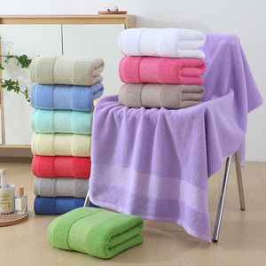 Serviettes de bain en coton 100% de haute qualité, 70*140cm, 500GSM, épaisses, double face, en tissu éponge doux et respirant, sans peluches, en gros pour adultes - Product Image 3