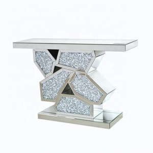 Đồ Nội Thất Phòng Khách Gương Nghiền Nát Kim Cương Gương Bạc Console Bảng Lối Vào Bảng - Product Image 1