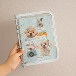 Trasparente PVC A5 legante a 6 fori copertina per Notebook Planner diario copertina di carta <span class=keywords><strong>Album</strong></span> foto - Product Image 4