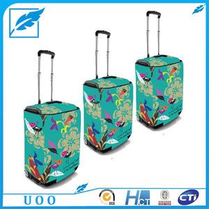 UOO Housses de bagages personnalisées en néoprène avec fermeture éclair Housse en tissu élastique de protection anti-poussière principalement en polyester et spandex Offres Spéciales - Product Image 4