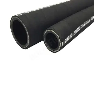 1 Inch SAE100R2 at Hydraulic Rubber Hose High Pressure 165 bar Flexible for Fuel 1 Inch Rubber Hoses