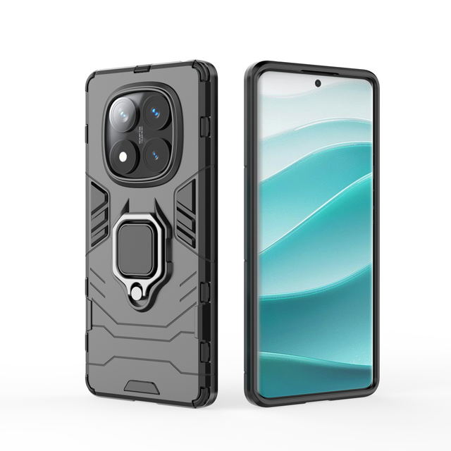 Protective PC Phone Case with Shockproof Magnetic Ring Holder Compatible with Redmi Note 14 Pro 13 12 Poco F7 A3 M7 Pro 5G