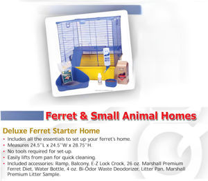 Espacioso 24 "x 24" alambre de Metal para interiores pequeño Animal conejillo de indias y jaula para conejos hábitat móvil para mascotas con hamacas - Product Image 5