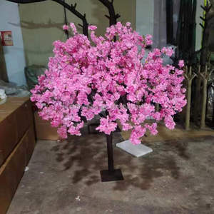 Arbres artificiels en soie (fleurs de cerisier et <span class=keywords><strong>olivier</strong></span>) de 1,5 m pour <span class=keywords><strong>d</strong></span>écor de toile de fond <span class=keywords><strong>d</strong></span>'événement, centre de table, fleurs de sakura, table blanche - Product Image 4