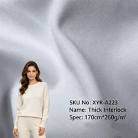Tissu Interlock Épais 100% Polyester Personnalisé en Gros pour Doublure Intérieure de Vestes et Hauts de Sport Lourds – Fournisseur