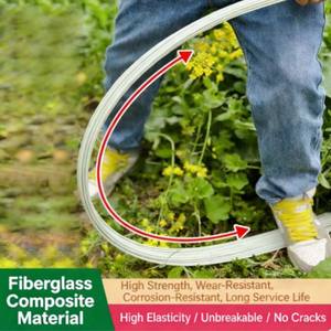 Piquet en <span class=keywords><strong>fibre</strong></span> <span class=keywords><strong>de</strong></span> verre pultrudé réutilisable, tige flexible en <span class=keywords><strong>fibre</strong></span> <span class=keywords><strong>de</strong></span> verre renforcée pour les légumes <span class=keywords><strong>de</strong></span> salade, cadre <span class=keywords><strong>de</strong></span> serre - Product Image 1