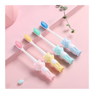 CTB004 Zogear Vente en gros Brosse à dents pour enfants de 5 à 12 ans, mignonne, en forme d'ours, à poils doux - Product Image 1