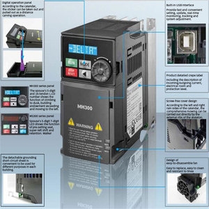 Variateur de fréquence AC haute performance 75 kW MS 300 pour pompe, triphasé 380 V, haute efficacité - Product Image 2