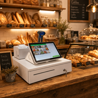Système de point de vente tout-en-un haute résolution avec système d'exploitation Android, écran tactile IPS pour une visualisation claire des opérations de point de vente