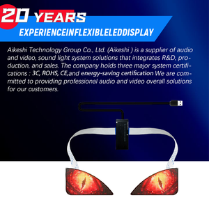 Xe kính chắn gió Màn hình LED Devil của mắt trang trí màn hình điện tử đa phương tiện hoạt hình mắt cho xe ô tô LED chỉ số ánh sáng - Product Image 5