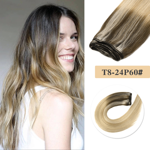 K.SWIGS Mèches de cheveux humains lisses T8-24 P60 100% vierges Remy, cuticules alignées, douces et sans couture, pour usage quotidien ou pour les soirées, trame nouée à la main - Product Image 6