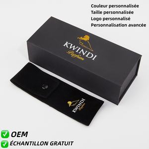 Boîte à bijoux magnétique de luxe faite à la main - En papier et carton avec insert, logo personnalisé - Product Image 2