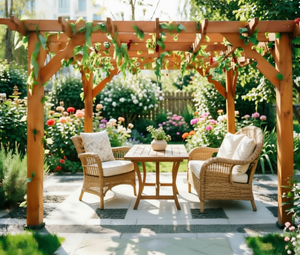 Pérgola <span class=keywords><strong>de</strong></span> <span class=keywords><strong>Madera</strong></span> Ecológica a Precio Económico, Personalizada con <span class=keywords><strong>Madera</strong></span> <span class=keywords><strong>de</strong></span> Abeto Chino, Impermeable, con Certificación FSC y 5 Años <span class=keywords><strong>de</strong></span> Garantía - Product Image 3