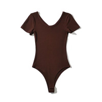 Combinaison moulante décontractée sexy pour femme à manches courtes, respirante, imperméable, tricot 3D, vente en gros ODM