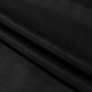 Classic Black Color 12mm 100% Pure Silk Crepe De Chine Fabric for Dress