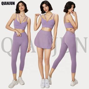 New Arrival Seamless High Waist Leggings Beauty Back Sexy Bra 2 Piece Yoga Gym Suit Set Women Fitness Sports Wear <strong>Clothes</strong> - Product Image 1