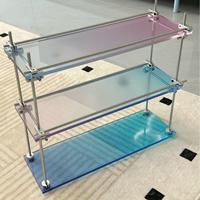 Panneaux en acrylique coulé transparent en gros pour tables d'appoint minimalistes, étagères de rangement et meubles contemporains