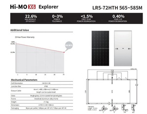 แผงโซลาร์เซลล์ Hi-Mo N-Type HJT BIPV HBC กำลังไฟ 565W-585W โมโนโมดูล รับประกัน 25 ปี - Product Image 6