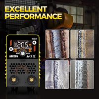 HAXIAOER Nouveau Poste à souder à l'arc 205A 110V/220V 205 Ampères 6,8 kVA 40 % de cycle de travail avec grand écran LED numérique, ARC Force, Hot Start et VRD