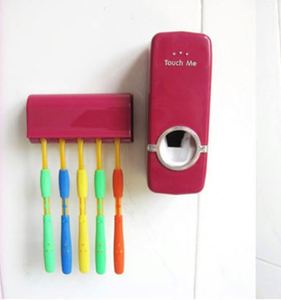 2025 Hot Sale Tooth Brush Holder Wall Mount Rack Bathroom Tools <b>Toothpaste</b> <b>Dispenser</b> Toothbrush Suits - Product Image 2