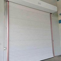 Vente directe d'usine, porte à battants en alliage d'aluminium de 100 mm de large avec lames en mousse PU, isolation thermique.