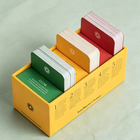 Jeu de cartes d'affirmation personnalisées de qualité supérieure, surface laminée, papier d'art épais, texte et motifs imprimés sur mesure pour le bien-être personnel