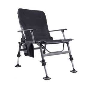 Silla de Pesca Portátil Mini, Plegable, Ligera, de Aleación de Aluminio, con Soporte para Sombrilla, para Uso en el Lado del Río - Product Image 3