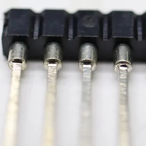 Alta qualidade usinado fêmea cabeçalho 180 graus única linha conector espaçamento 2.54mm altura 3.0mm posições 01P-40P para placa PCB