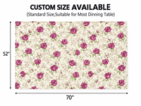 Nappe de table de luxe Xin Shu, motif floral classique tendance, roses artificielles, nappe de mariage, taille personnalisable