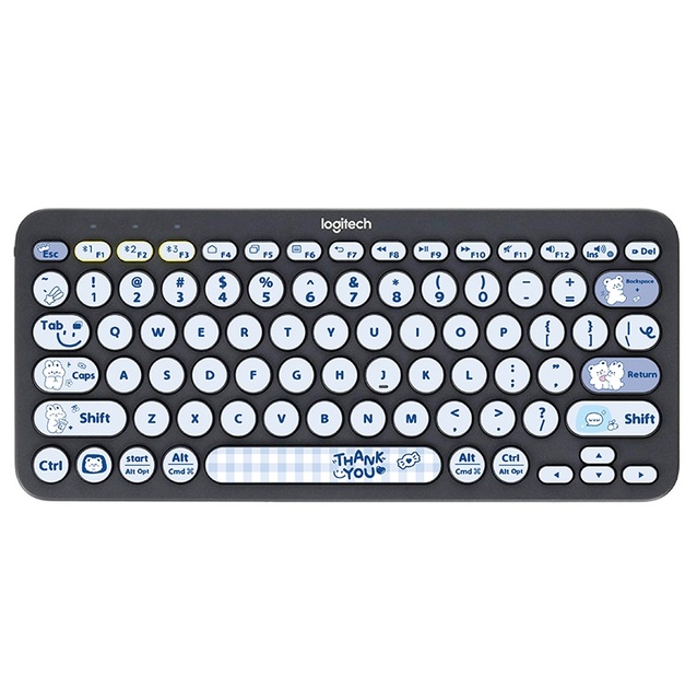 Blue Matte Letters Keyboard Stickers Personalized Custom Laptop Keyboard Stickers macbook Keyboard Stickers