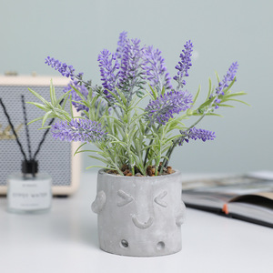 Plante artificielle en pot de lavande Ruilisi, décoration réaliste pour le bureau, la maison ou le bureau - Product Image 1