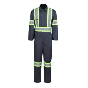 Custom Welder Engineering Mens Uniform Workwear Coverall Reflective Antistatic Flame hard-wearing Work Wear Coverall Suit