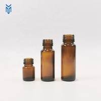 10ml 20ml 30ml bouteille en verre liquide Oral marron bouteille d'enzyme de collagène avec couvercle en aluminium doré