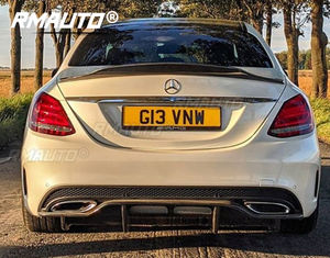 Alerón Trasero de Fibra de Carbono RMAUTO PSM, Kit de Carrocería para Mercedes Benz Clase C W205 Sedán 4 Puertas 2015-2019, Accesorios para Automóviles - Product Image 2