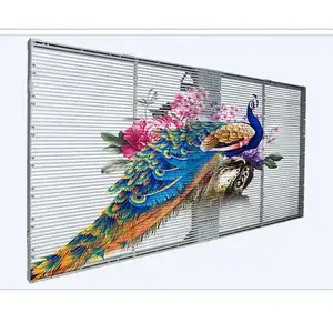 HD Extérieur Intérieur Prix Usine Film Verre Écran Led Verre Transparent P3.91 P5.2 P7.8 P10.4 Led 3d Affichage