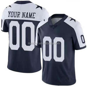 Лучшее качество, ваш номер под заказ, ваше имя, ваш логотип Плюс Размер 6XL сшитый Dallas стиль снасти twel Американский футбол Джерси - Product Image 5