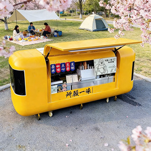Anti-corrosion Mobile Food Cart Commercial Concession <b>Trailer</b> for Seaside Street - Product Image 1