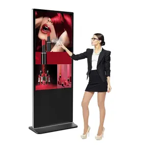 רצפת Stand שילוט דיגיטלי LCD מגע מסך דיגיטלי שילוט מודעה תצוגת קיוסק שילוט דיגיטלי 4k אנכי פרסום מכונה