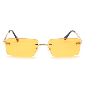 Óculos de sol retângulo pequeno vintage, óculos para homens e mulheres - Product Image 2