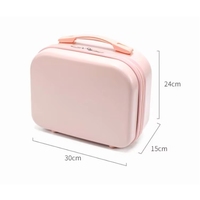 Mini Valise Trolley de Voyage pour Maquillage, Boîte de Rangement Rigide à Fermeture Éclair pour Cosmétiques, Sac et Étui Portable pour Femmes - Vente Chaude