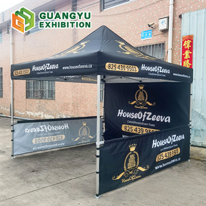 Tonnelle de marché personnalisée 3x3 – Pavillon imperméable de bonne qualité, abri pliable imprimé sur mesure avec table - Product Image 5