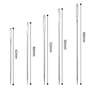 Agujas de acero con orificio grande de 30 Ps <span class=keywords><strong>para</strong></span> el hogar, Kit de edredón de <span class=keywords><strong>terciopelo</strong></span> <span class=keywords><strong>para</strong></span> <span class=keywords><strong>coser</strong></span> a mano con botella de plástico, Kit de costura de ojo de <span class=keywords><strong>aguja</strong></span> - Product Image 3