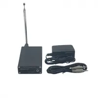 Mini stazione radio 87-109MHz 1mW PLL Stereo FM MP3 trasmettitore w/adattatore di alimentazione antenna filo scudo