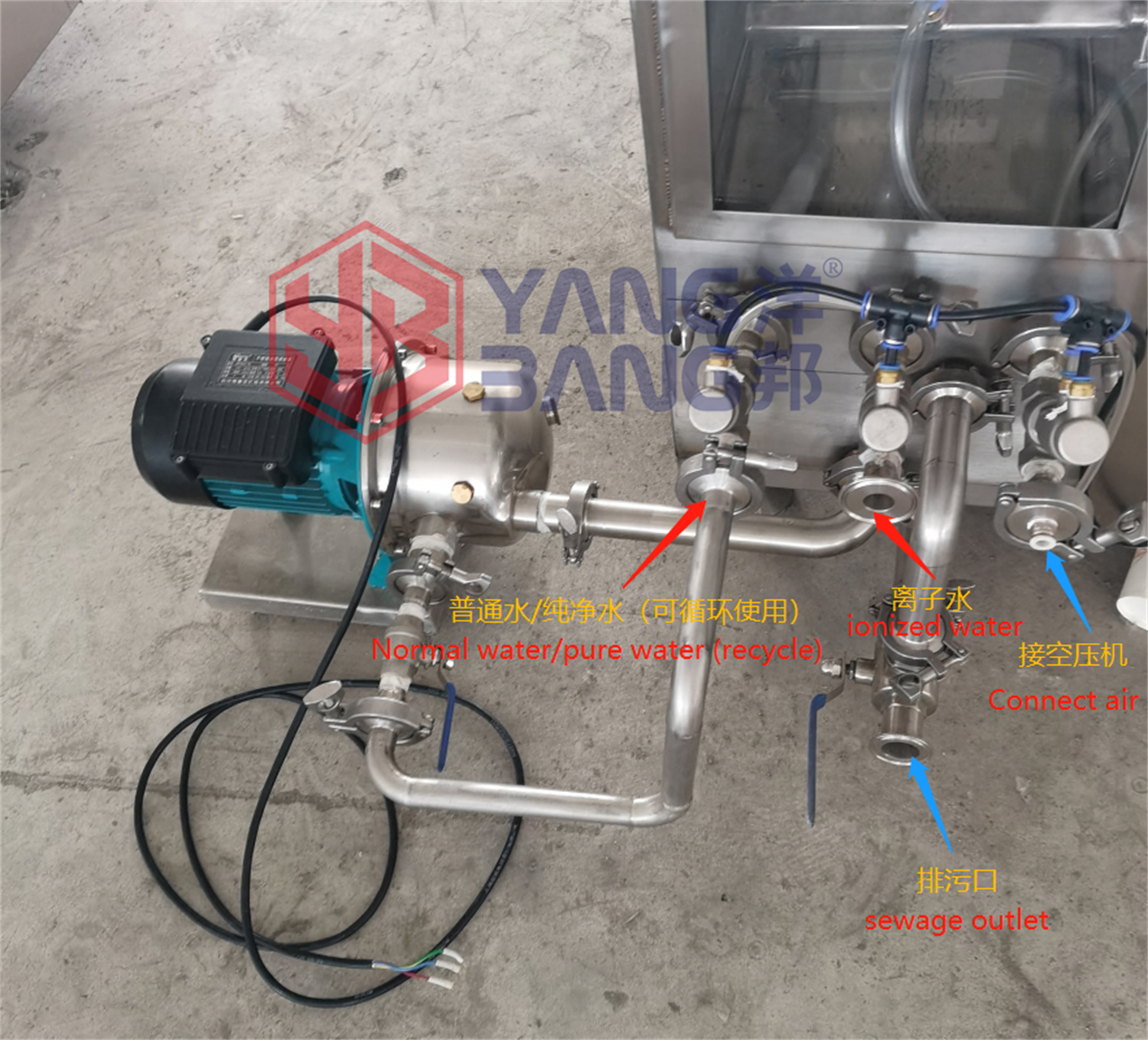 YB-ZX100ペットボトル洗浄機小型ボトル洗浄機製造自動ボトル空気洗浄機