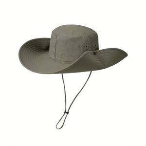 Chapeau <span class=keywords><strong>de</strong></span> <span class=keywords><strong>pêcheur</strong></span> pour adultes, respirant, coupe-vent, protection solaire, avec cordon <span class=keywords><strong>de</strong></span> serrage, en maille, pour la pêche en plein air et la randonnée en montagne - Product Image 2