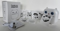 Printer Termal Mini - Printer Foto Nirkabel Portabel, Dapat Diisi Ulang via USB untuk Mencetak Catatan/Label/Jurnal