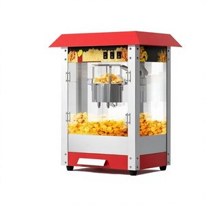 Machine à Popcorn Commerciale Électrique Automatique Cinématique Grande Capacité, Machine Industrielle à Popcorn Rose - Product Image 1