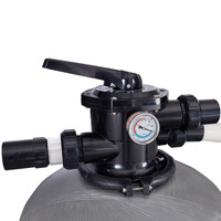 Filtre à sable et pompe pour piscine en fibre de verre Pikes PSF525-6W avec vanne à 6 voies pour piscines enterrées/hors sol
