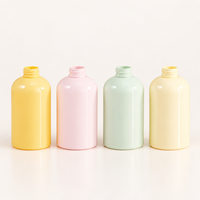 Bouteille pompe cosmétique en plastique PET 300ml 500ml vide pour shampoing, après-shampoing, gel douche, lotion, savon liquide, emballage couleur personnalisée
