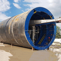 Chariot de revêtement de tunnel robuste en acier Q235 à commande à distance, entraînement hydraulique, équipement de construction pour travaux d'aménagement aquatique, garantie 1 an
